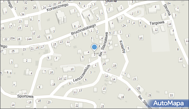 Świątniki Górne, Braci Leńczowskich, 2, mapa Świątniki Górne