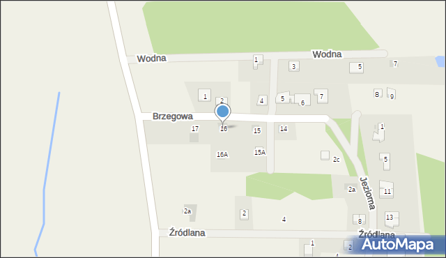 Sypniewo, Brzegowa, 16, mapa Sypniewo