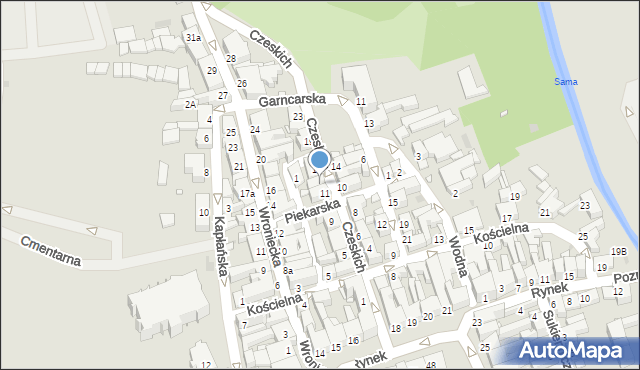 Szamotuły, Braci Czeskich, 13, mapa Szamotuły