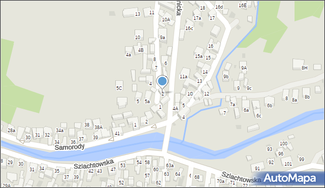 Szczawnica, Brzeg, 2, mapa Szczawnica