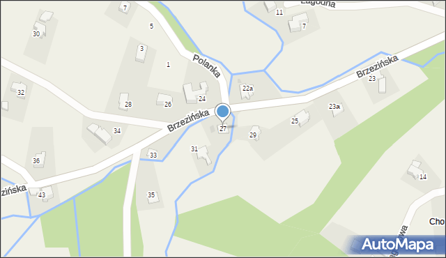 Targanice, Brzezińska, 27, mapa Targanice