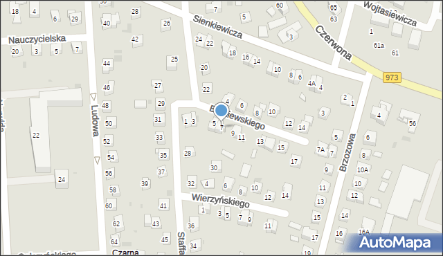 Tarnów, Broniewskiego Władysława, 7, mapa Tarnów