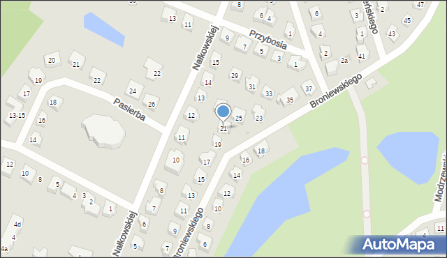 Tczew, Broniewskiego Władysława, 21, mapa Tczew
