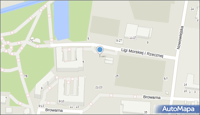 Tomaszów Mazowiecki, Browarna, 21/23, mapa Tomaszów Mazowiecki