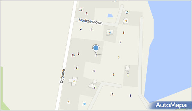 Trzcińsk, Brzozowa, 2, mapa Trzcińsk