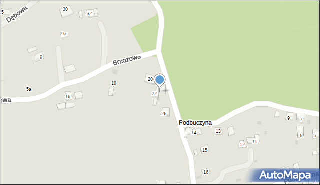 Trzebinia, Brzozowa, 24, mapa Trzebinia