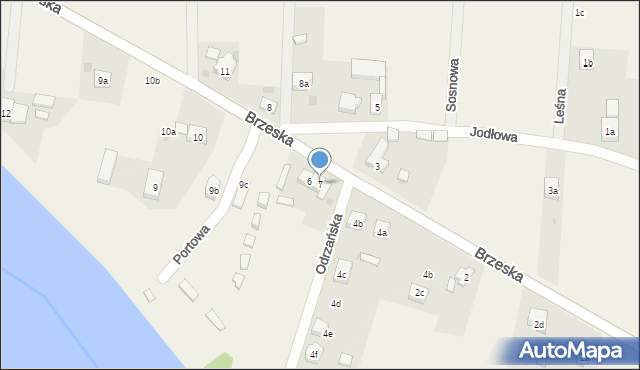 Uraz, Brzeska, 7, mapa Uraz