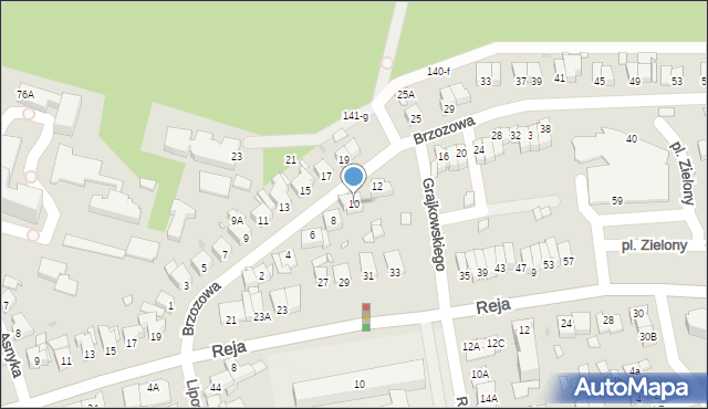 Wągrowiec, Brzozowa, 10, mapa Wągrowiec