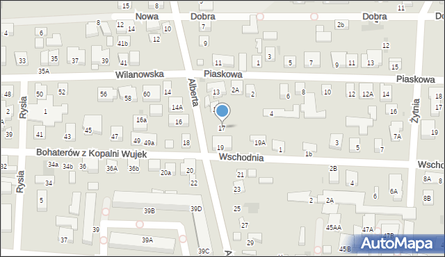 Warszawa, Brata Alberta, 17, mapa Warszawy