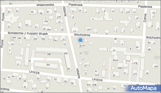 Warszawa, Brata Alberta, 23, mapa Warszawy
