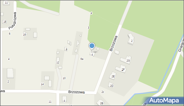 Warszawianka, Brzozowa, 6, mapa Warszawianka