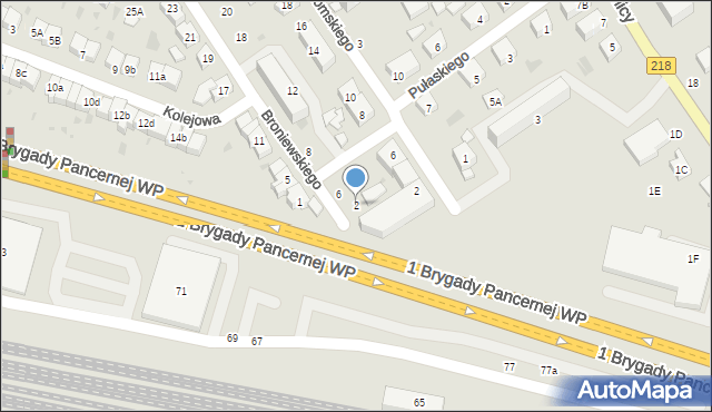 Wejherowo, Broniewskiego Władysława, 2, mapa Wejherowo
