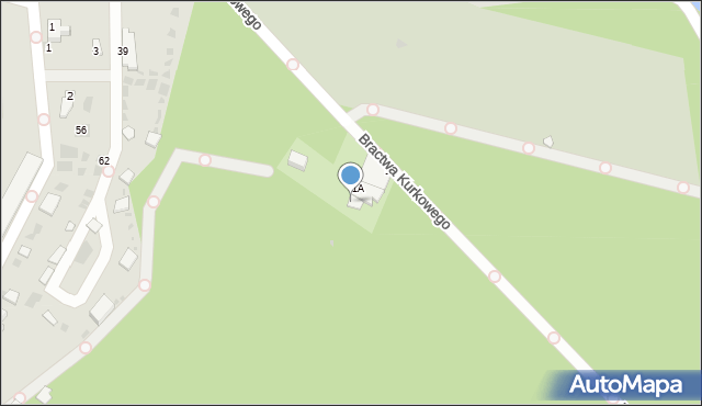 Więcbork, Bractwa Kurkowego, 1B, mapa Więcbork