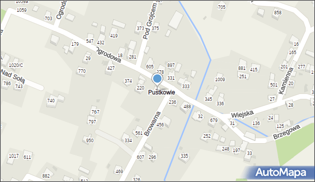 Wieprz, Browarna, 30, mapa Wieprz