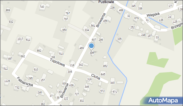 Wieprz, Browarna, 326, mapa Wieprz