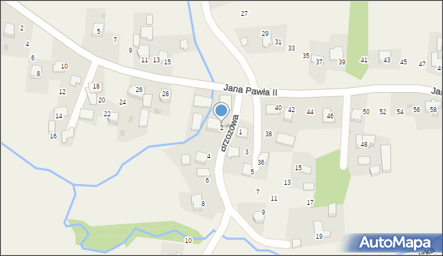 Witanowice, Brzozowa, 2, mapa Witanowice