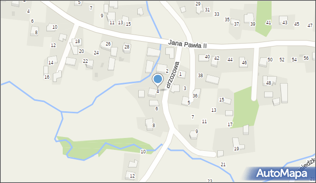 Witanowice, Brzozowa, 4, mapa Witanowice