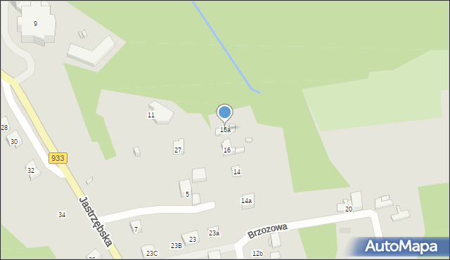 Wodzisław Śląski, Brzozowa, 16a, mapa Wodzisławia Śląskiego