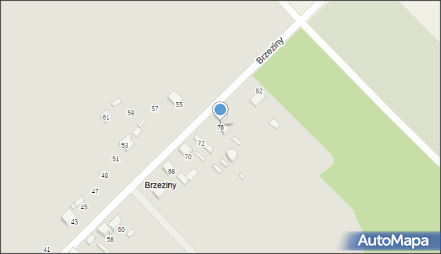 Wojkowice, Brzeziny, 76, mapa Wojkowice