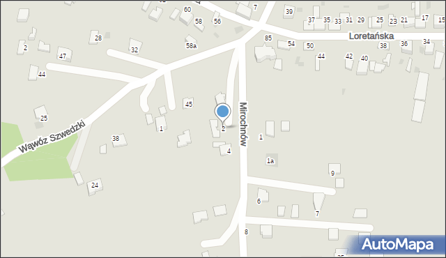 Wojnicz, Braci Mirochnów, 2, mapa Wojnicz