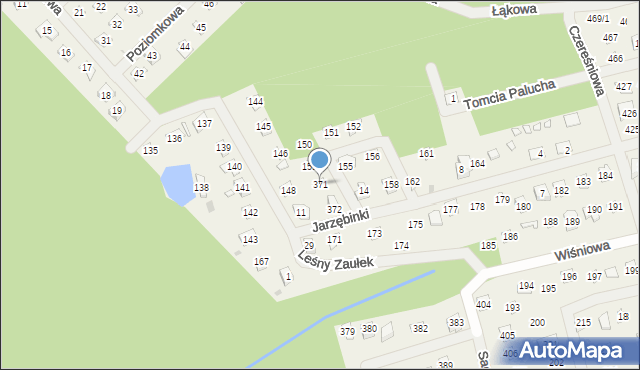 Wojnówko, Brzezina, 371, mapa Wojnówko