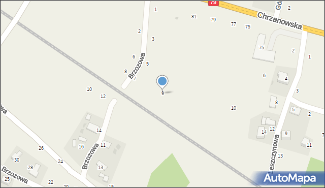 Wola Filipowska, Brzozowa, 9, mapa Wola Filipowska