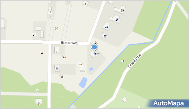 Wola Mrokowska, Brzozowa, 2B, mapa Wola Mrokowska