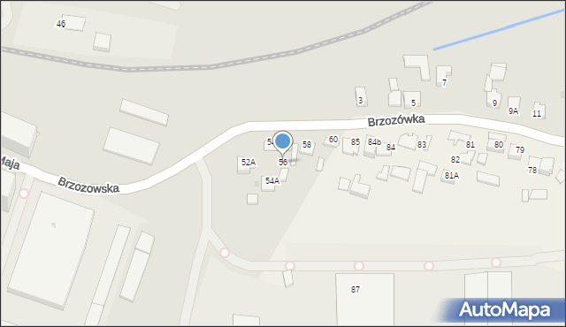 Wolbrom, Brzozowska, 56, mapa Wolbrom