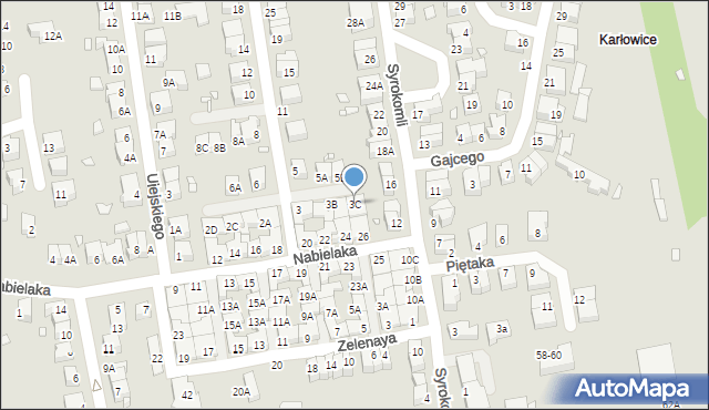 Wrocław, Brzechwy Jana, 3C, mapa Wrocławia