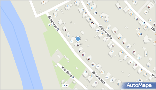 Wrocław, Braci Śniadeckich Jana i Jędrzeja, 12, mapa Wrocławia