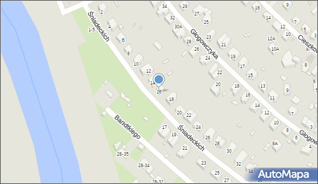 Wrocław, Braci Śniadeckich Jana i Jędrzeja, 16, mapa Wrocławia