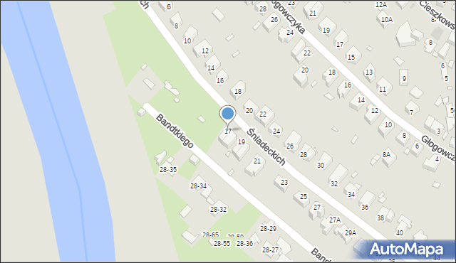 Wrocław, Braci Śniadeckich Jana i Jędrzeja, 17, mapa Wrocławia