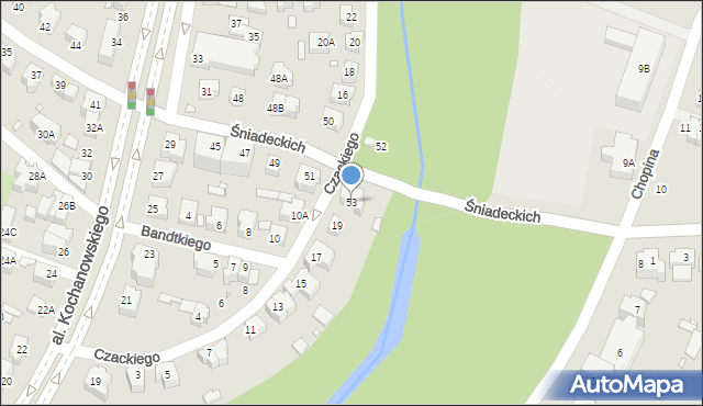 Wrocław, Braci Śniadeckich Jana i Jędrzeja, 53, mapa Wrocławia