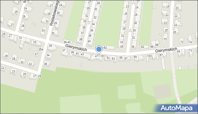 Wrocław, Braci Gierymskich, 49, mapa Wrocławia