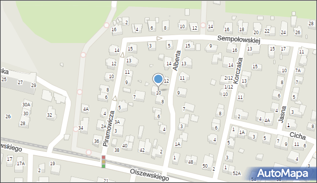 Wrocław, Brata Alberta, 10, mapa Wrocławia