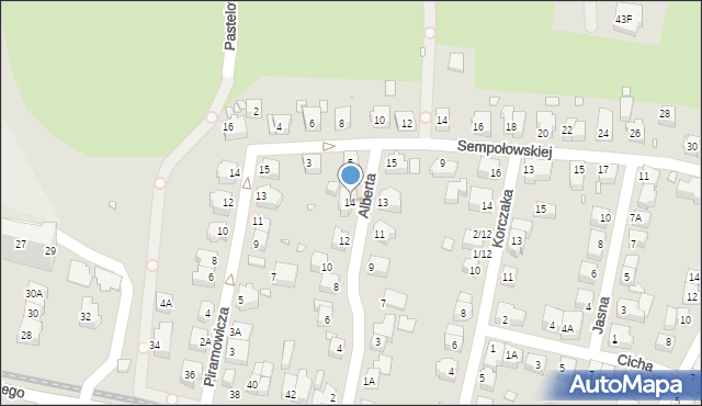 Wrocław, Brata Alberta, 14, mapa Wrocławia