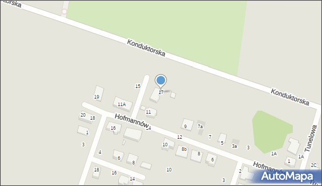 Wrocław, Braci Hofmannów, 17, mapa Wrocławia