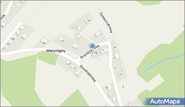 Wrząsowice, Brandysówka, 2, mapa Wrząsowice