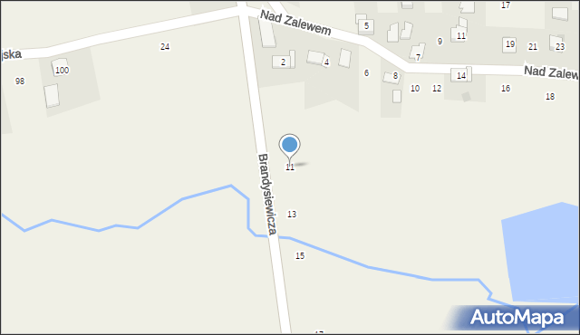 Zakliczyn, Brandysiewicza Wojciecha, ks., 11, mapa Zakliczyn