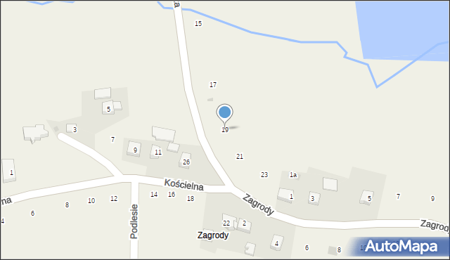Zakliczyn, Brandysiewicza Wojciecha, ks., 19, mapa Zakliczyn