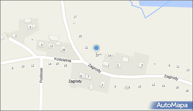 Zakliczyn, Brandysiewicza Wojciecha, ks., 23, mapa Zakliczyn