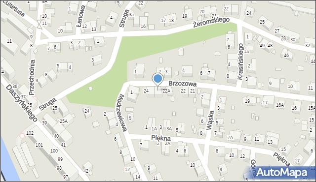 Zgorzelec, Brzozowa, 23, mapa Zgorzelec