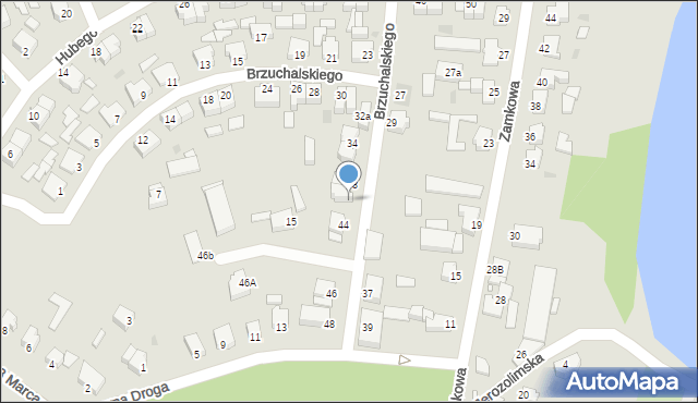 Złotów, Brzuchalskiego Kazimierza, 40, mapa Złotów
