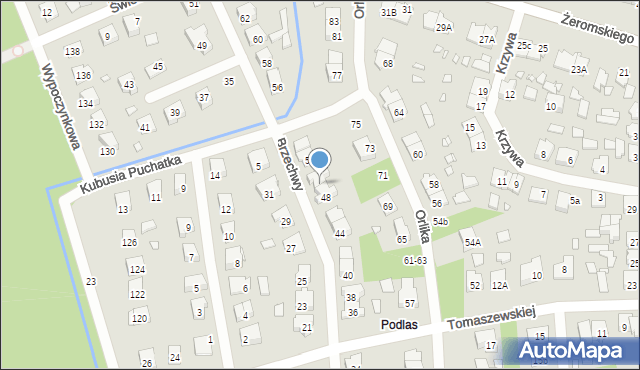 Żyrardów, Brzechwy Jana, 50, mapa Żyrardów