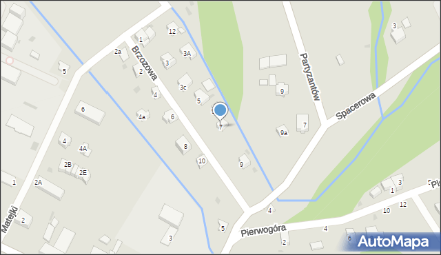 Żywiec, Brzozowa, 7, mapa Żywiec