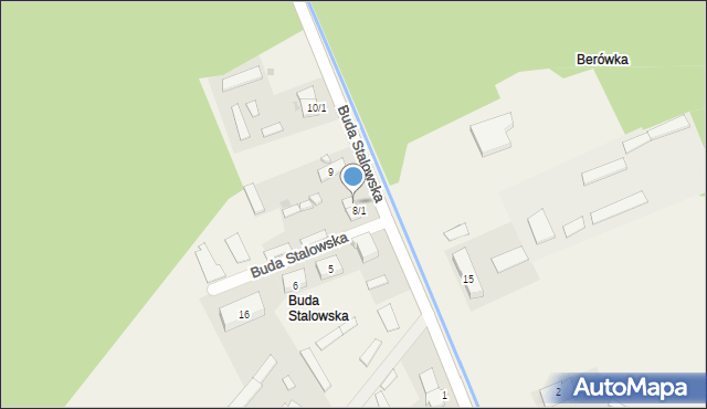 Alfredówka, Buda Stalowska, 8/2, mapa Alfredówka