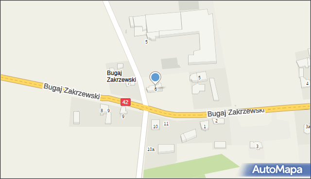 Antopol, Bugaj Zakrzewski, 6, mapa Antopol