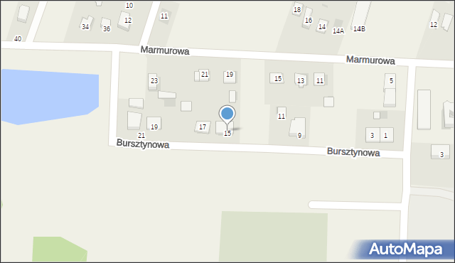 Bilcza, Bursztynowa, 15, mapa Bilcza