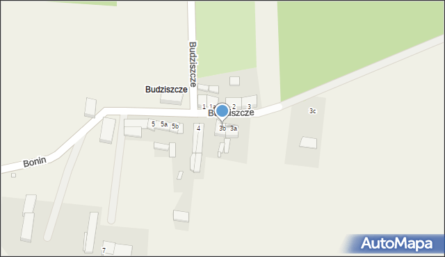 Bonin, Budziszcze, 3b, mapa Bonin