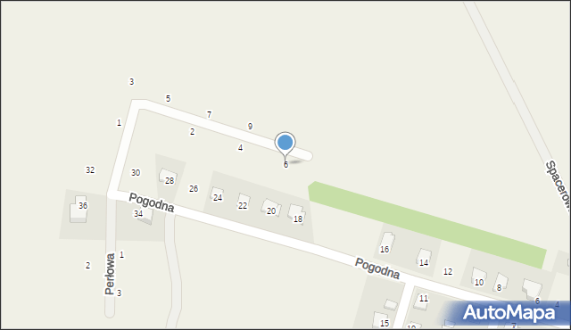 Bożewo, Bursztynowa, 6, mapa Bożewo